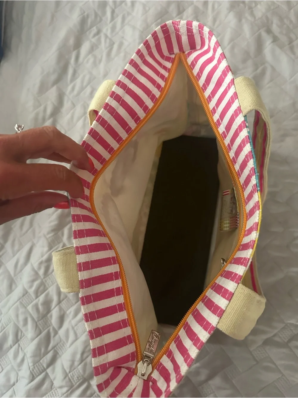 Multicolor Flip-Flop Canvas Tote